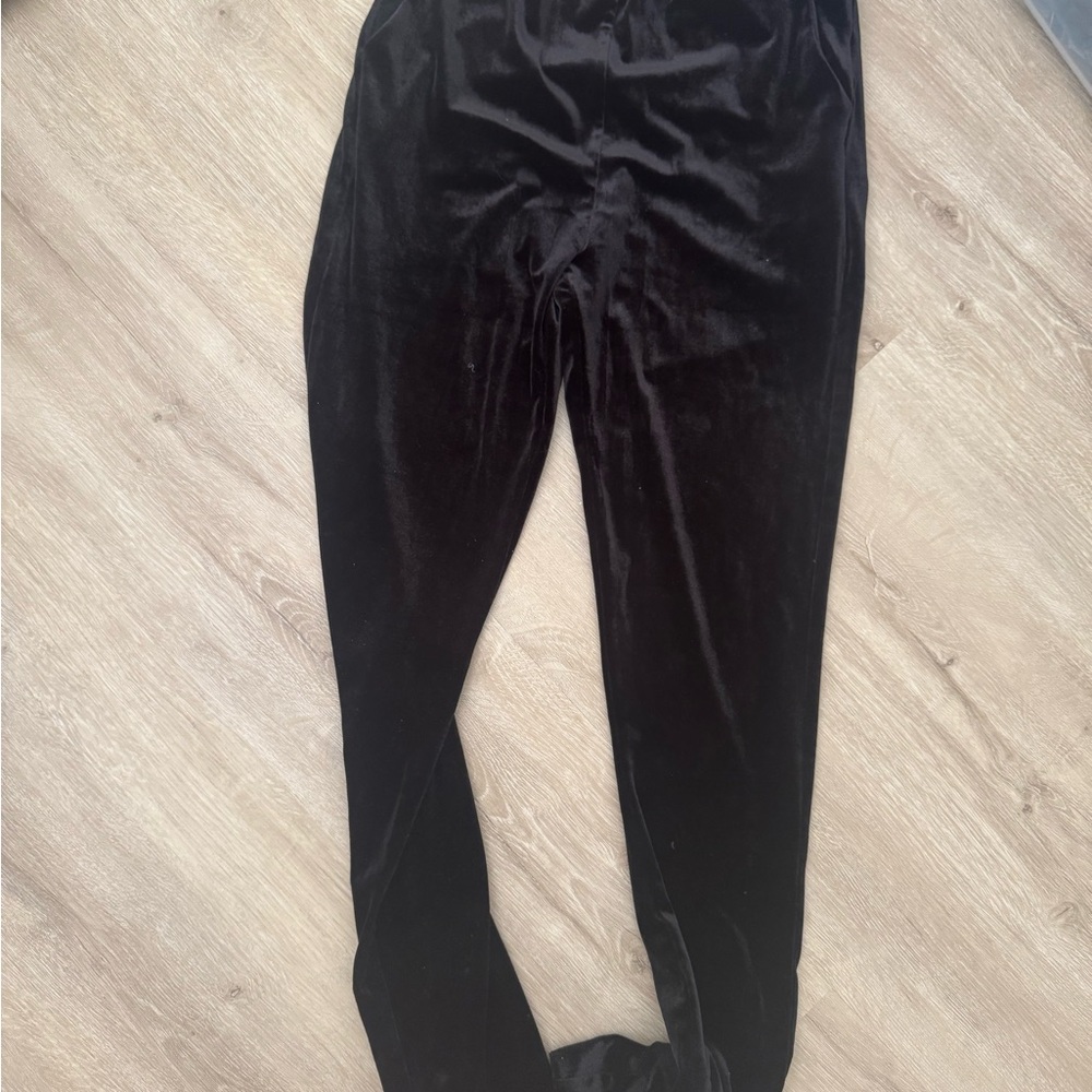 Black Velvet Pants